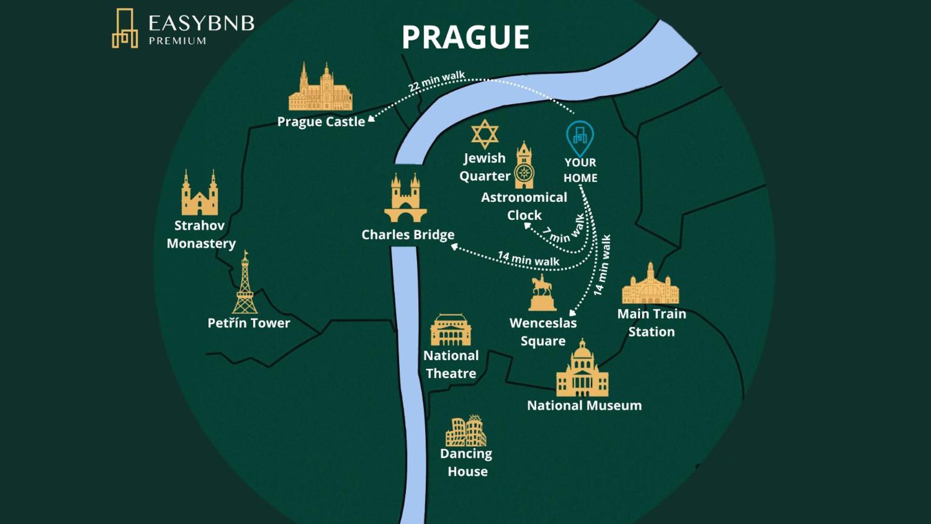 Dot 3 Bdr With Tyn Cathedral View & Ac Prague